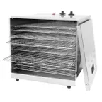 image of Omcan USA 43222 Single Zone Food Dehydrator, 10 Removable Racks, 16x14.3 Shelf, Stainless Steel, 1000W, 120V
