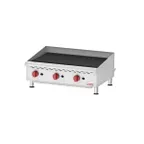 image of Omcan USA 43728 36" Countertop Gas Radiant Charbroiler w/ (3) Burners, 120.000 BTU