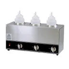 image of Omcan USA 44179 (Fw-Cn-1603) Triple Bottle Sauce Warmer, Countertop