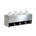 image of Omcan USA 44180 (Fw-Cn-1604) Quadruple Bottle Sauce Warmer, Countertop