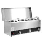 image of Omcan USA 44183 (Fw-Cn-0253) Triple Pot Sauce Warmer, Countertop, Power Switch