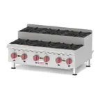 image of Omcan USA 44200 36" Countertop Step-Up Gas Hotplate with (4) Burners, Manual Controls, 180.000 BTU