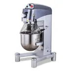 image of Omcan USA 44389 Floor Model 40 qt Planetary Mixer with Guard and Timer, 3-Speed, 2200W, 2-9/10 hp