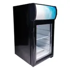 image of Omcan USA 44575 13" Countertop Merchandiser Refrigerator in Black, 0.75 cu. ft.