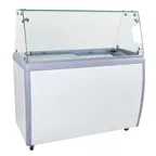 image of Omcan USA 44588 (FR-CN-0360-S) 50" Ice Cream Dipping Cabinet w/ Sneeze Guard