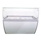 image of Omcan USA 44589 (FR-CN-0460-S) 60" Ice Cream Dipping Cabinet w/ Sneeze Guard