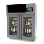 image of Omcan USA 44954 Stagionello Evo Meat Curing Cabinet, 43-1/3" W, 132 lb Capacity, Steel, Door, 2600W, Climatouch