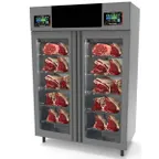 image of Omcan USA 45176 - MaturMeat Meat Dry Aging Cabinet, 58" W, 220+220 lb Capacity, 5 Stainless Steel Shelves, 3.7kW 220V