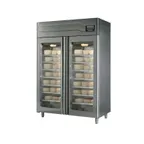 image of Omcan USA 45520 Affinacheese Cheese Drying Cabinet, 2 Section, 57.5"W, 440 lbs, Stainless Steel