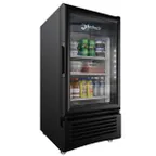 image of Omcan USA 45801 19" Door Refrigerator, 4 cu ft, Black, Swing, LED, 32‑44°F Control, ENERGY STAR®