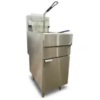 image of Omcan USA 46019 Full Pot Floor Model Gas Fryer