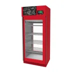 image of Omcan USA 46183 - Stagionello Evo 150 Meat Curing Cabinet, 150kg Capacity, Red, 220V, Glass Door