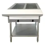 image of Omcan USA 46646 30" Electric Steam Table, (2) Open Wells