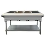 image of Omcan USA 46647 58" Electric Steam Table, (4) Open Wells