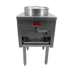 image of Omcan USA 47351 Natural Gas Wok Range w/ (1) Burner (Bowl), 13" Wok Ring, Knee "L" Lever, Jet Burner, 95.000 BTU