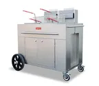 image of Omcan USA 47355 (47355) Outdoor Portable Fryer Double Tank Propane, Fryer