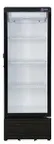 image of Omcan USA 47586 1-Section Merchandiser Refrigerator w/ Glass Door, in Black, 7.7 cu. ft.