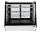 image of Omcan USA 47966 Display Case 35" 6.56 Cu.Ft 35.6‑46°F Sliding Doors 3 Shelves R290 350W 110‑120V