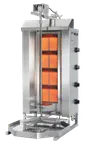 image of Omcan USA 49161 44" Gas Gyro Machine, 154.3 lbs, (4) Individual Controlled Infrared Burners