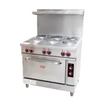 image of Omcan USA 49103 (Ce-Cn-0036-Et) Commercial Range, Electric, 36"W