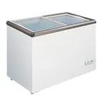 image of Omcan USA 49294 54" Ice Cream Display Glass Chest Freezer, 12.6 cu. ft.