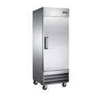 image of Omcan USA 50024 29" One Section Reach-In Refrigerator w/ Solid Door, Bottom Mount, 23 cu. ft.