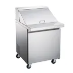 image of Omcan USA 50049 27" One Section Mega Top Sandwich / Salad Prep Table w/ 1 Door, 9 Pans
