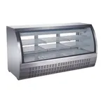 image of Omcan USA 50080 82" Curved Refrigerated Deli Display Case