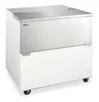 image of Omcan USA 50101 34" Single Sided Milk Cooler, Cold Wall, 8 Crates Capacity