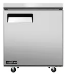 image of Omcan USA 58011 27" 1-Solid Door Undercounter Freezer, Stainless Steel, 3.4 cu. ft.