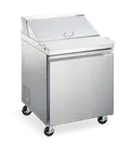 image of Omcan USA 59049 27" One Section Mega Top Sandwich / Salad Prep Table w/ 1 Door, 9 Pans
