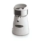 image of Omega C-10W Electric Citrus Juicer, Stainless Steel w/ 3 Citrus Cones, Non-Slip Feet, 150 RPM