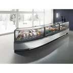 image of Oscartek DIAMOND PRO 3 G2150DT 83" Gelato/Ice Cream Dipping/Display Cabinet w/ Sneeze Guard
