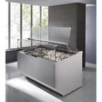 image of Oscartek GIA SQ G2106DT 85" Gelato/Ice Cream Dipping/Display Cabinet w/ Sneeze Guard
