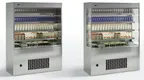 image of Oscartek MURO H78 600 25" Self Serve Air Screen Wall Refrigeration Merchandiser, Stainless Steel, Self-Contained, 4 Shelves, w/ LED Lighting