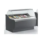 image of Oscartek VENTURA G1610 63" Gelato/Ice Cream Dipping/Display Cabinet w/ Curved Sneeze Guard