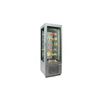 image of Oscartek VISION V6314D H76 – 26" Display Case, Silver Stainless Steel, LED, 5 Shelves, 208‑220V