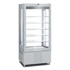 image of Oscartek VISION V8314 H76 - 34" Single Door Bakery Display, Silver Steel, Tempered Glass, 208-220V