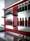 image of Oscartek WALL SHELVING DISPLAY WS2 1500 CE Glass Wall Mounted Shelf Display - 59" Length