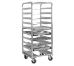 image of FWE OTR-OT-06-10 10 Pan Mobile Bun / Sheet Pan Rack w/ 6" Bottom Load Slides - Assembled