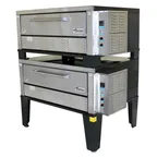 image of Peerless CE42BESC 56" Electric Bake & Roast Oven, Double Deck