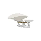 image of Penn Scale 1402 P 8 lb. Baker's Scale with 9" Dia. Steel Plates, Removable Plastic Scoop and Counter Weight