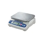 image of Penn Scale SJ-2000HS 1-9 lb Portion Scale, 9-1/16" x 7-7/16" Stainless Steel Pan, LCD Display, Calibration