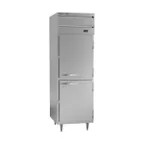 image of Beverage Air PF1HC-1AHS 26" One Section Reach-In Freezer w/ 2 Half Solid Doors, Aluminum Interior, 21 cu. ft.