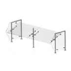 image of Premier Metal & Glass FM1V-A Choice Adjustable Dual-Service Sneeze Guard