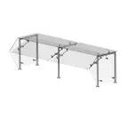 image of Premier Metal & Glass FM2N-A Choice Adjustable Dual-Service Sneeze Guard