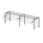 image of Premier Metal & Glass TM2N-A Choice Adjustable Dual-Service Sneeze Guard