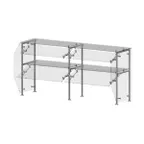 image of Premier Metal & Glass TMT2N-A Choice Adjustable Dual-Service Sneeze Guard