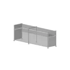 image of Premier Metal & Glass TMT2N 1Guard™ Fixed Full-Service Sneeze Guard