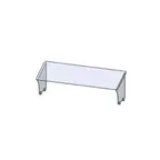 image of Premier Metal & Glass TMU1 Infinity Uv Bonded Fixed Self-Service Sneeze Guard